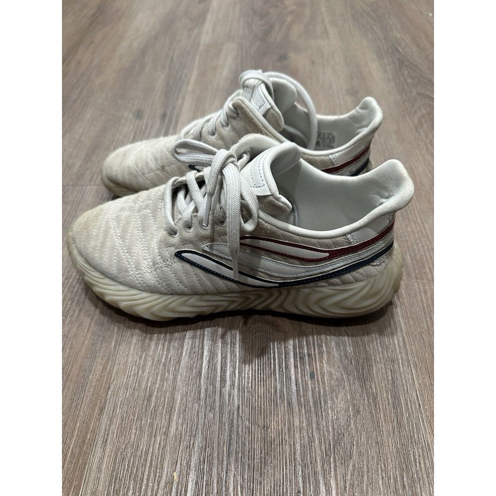 Size 8.5 Adidas Sobakov White Collegiate Navy
